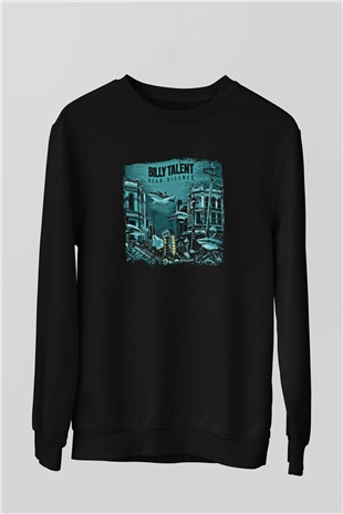 Billy Talent Baskılı Unisex Siyah Sweatshirt