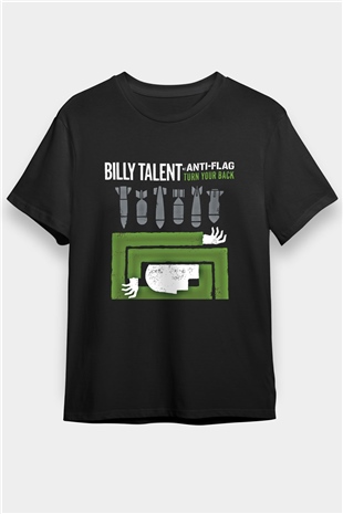 Billy Talent Baskılı Unisex Siyah Tişört