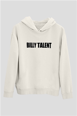 Billy Talent Beyaz Unisex Kapşonlu Sweatshirt