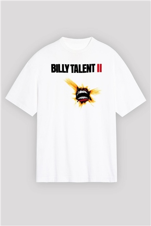 Billy Talent Beyaz Unisex Oversize Tişört T-Shirt