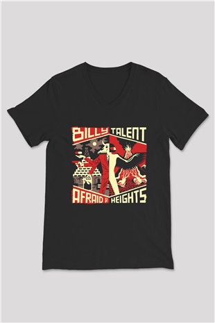 Billy Talent Beyaz Unisex V Yaka Tişört