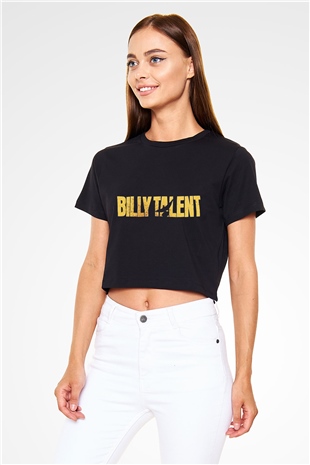 Billy Talent Siyah Crop Top Tişört