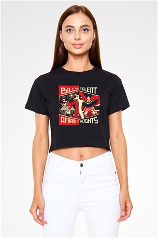 Billy Talent Siyah Crop Top Tişört