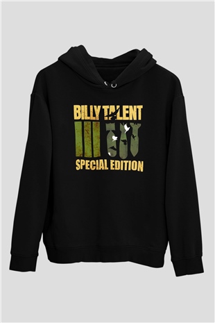 Billy Talent Siyah Unisex Kapüşonlu Sweatshirt