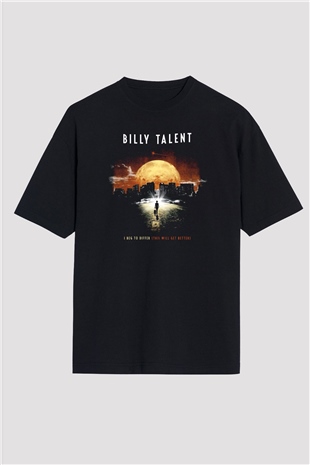 Billy Talent Siyah Oversize Tişört Oversize T-shirt - TişörtFabrikası