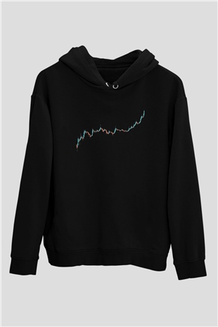 Binance Baskılı Unisex Siyah Hoodie