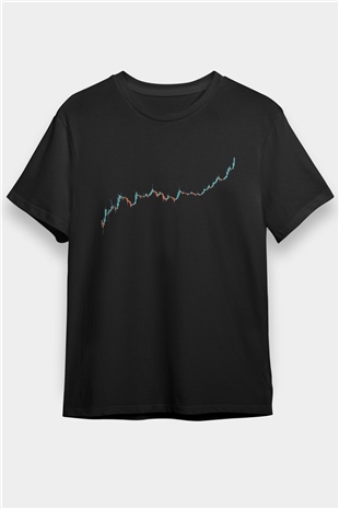 Binance Baskılı Unisex Siyah Tişört - Tshirt