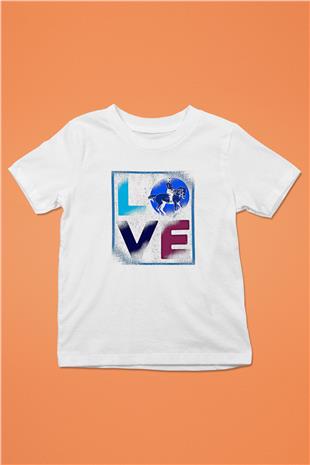 Binicilik Baskılı Unisex Beyaz Çocuk Tişört - Tshirt