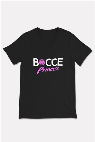 Binicilik - Riding Baskılı Unisex Siyah V Yaka Tişört