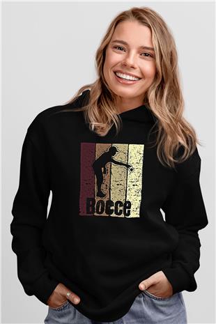 Binicilik - Riding Baskılı Unisex Siyah Hoodie