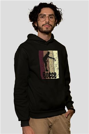 Binicilik - Riding Baskılı Unisex Siyah Hoodie