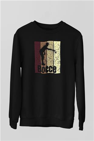 Binicilik - Riding Baskılı Unisex Siyah Sweatshirt