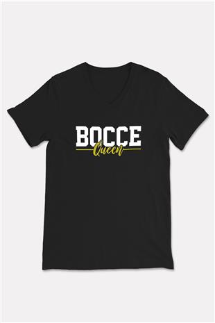 Binicilik - Riding Baskılı Unisex Siyah V Yaka Tişört