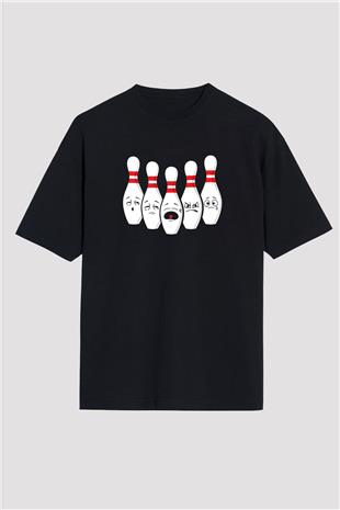 Binicilik - Riding Baskılı Unisex Siyah Oversize Tişört