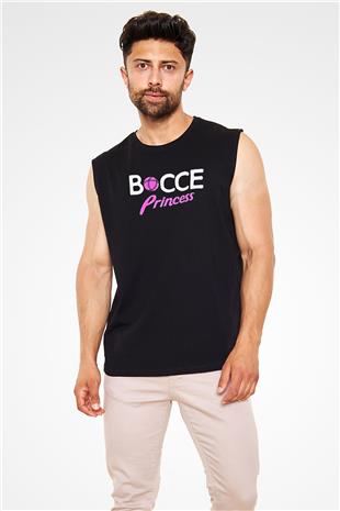 Binicilik - Riding Baskılı Unisex Siyah Kolsuz Tişört