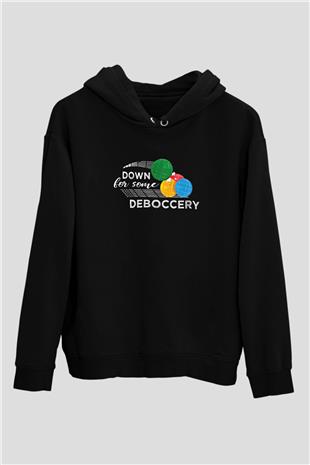 Binicilik - Riding Baskılı Unisex Siyah Hoodie