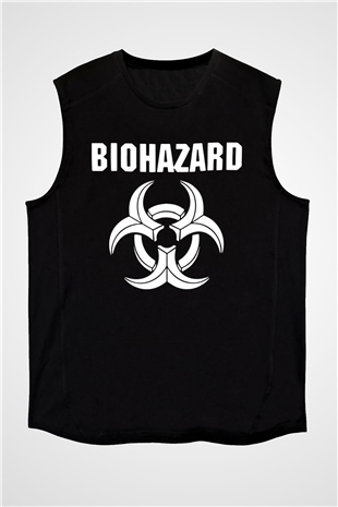 Biohazard Siyah Unisex Kolsuz Tişört