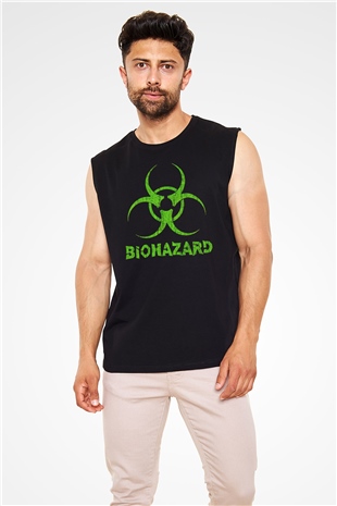 Biohazard Siyah Unisex Kolsuz Tişört
