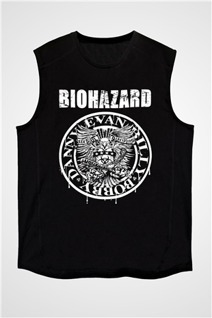 Biohazard Siyah Unisex Kolsuz Tişört