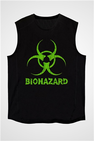 Biohazard Siyah Unisex Kolsuz Tişört