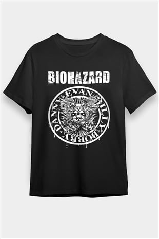 Biohazard Siyah Unisex Tişört T-Shirt - TişörtFabrikası