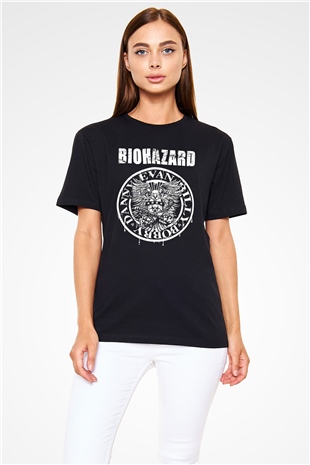 Biohazard Siyah Unisex Tişört T-Shirt - TişörtFabrikası