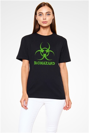 Biohazard Siyah Unisex Tişört T-Shirt - TişörtFabrikası
