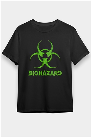Biohazard Siyah Unisex Tişört T-Shirt - TişörtFabrikası
