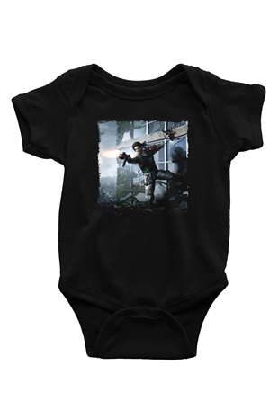 Bionic Commando Siyah Bebek Body - Zıbın