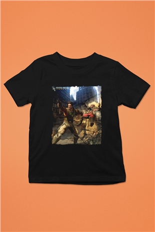 Bionic Commando Siyah Unisex Çocuk Tişört