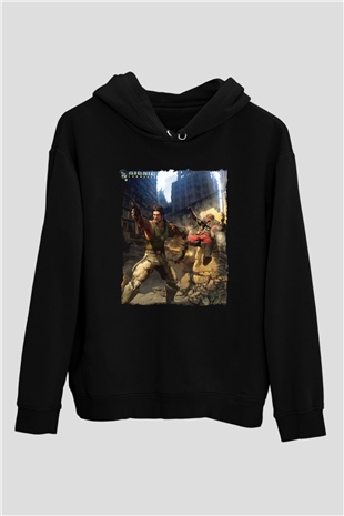 Bionic Commando Siyah Unisex Hoodie
