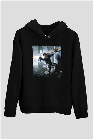 Bionic Commando Siyah Unisex Hoodie