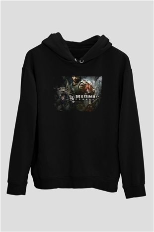 Bionic Commando Siyah Unisex Hoodie