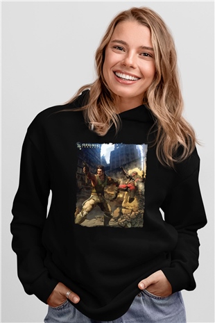 Bionic Commando Siyah Unisex Hoodie