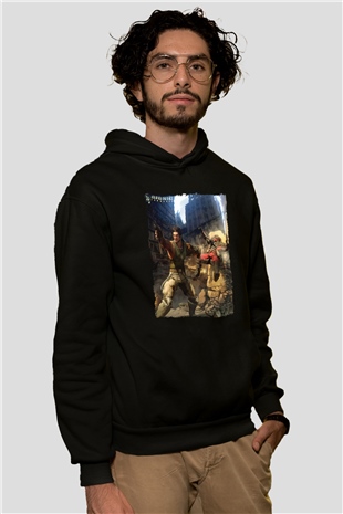 Bionic Commando Siyah Unisex Hoodie
