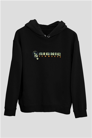 Bionic Commando Siyah Unisex Hoodie