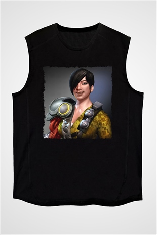 Bionic Commando Siyah Unisex Kolsuz Tişört