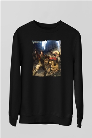 Bionic Commando Siyah Unisex Sweatshirt