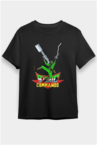 Bionic Commando Siyah Unisex Tişört