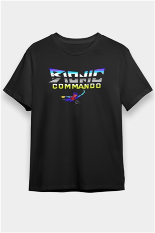 Bionic Commando Siyah Unisex Tişört