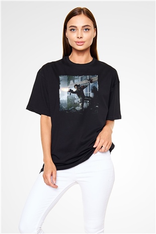Bionic Commando Siyah Oversize Tişört Oversize T-shirt