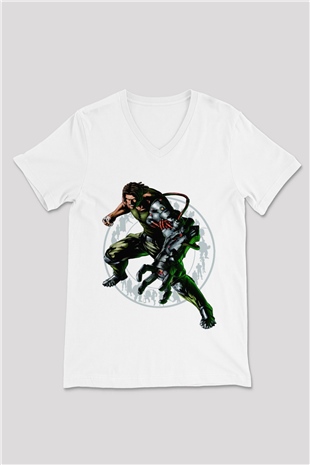 Bionic Commando Siyah Unisex V Yaka Tişört