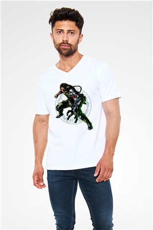Bionic Commando Siyah Unisex V Yaka Tişört