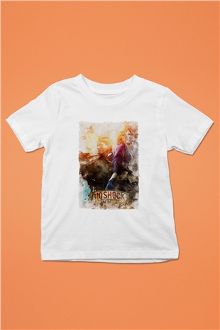 BioShock Beyaz Unisex Çocuk Tişört