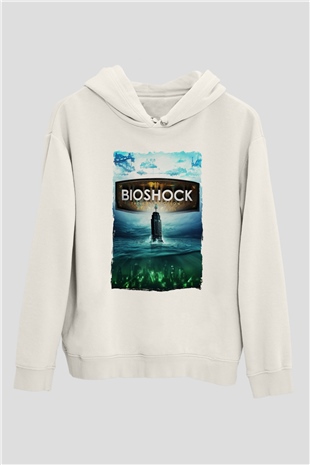 BioShock Beyaz Unisex Hoodie