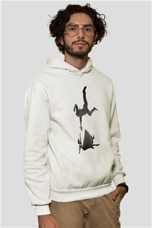 BioShock Beyaz Unisex Kapşonlu Sweatshirt