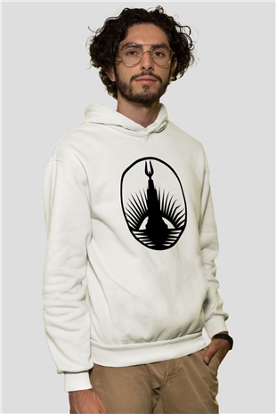 BioShock Beyaz Unisex Kapşonlu Sweatshirt