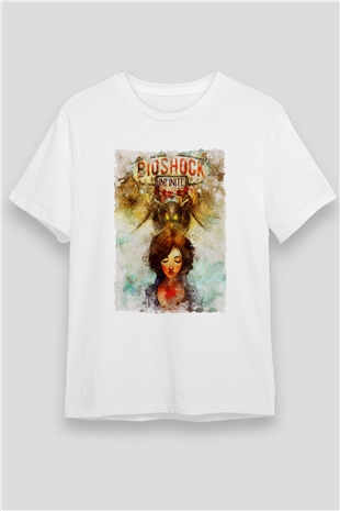 BioShock Beyaz Unisex Tişört T-Shirt