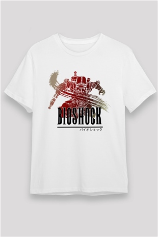 BioShock Beyaz Unisex Tişört T-Shirt