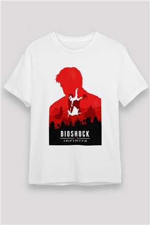BioShock Beyaz Unisex Tişört T-Shirt